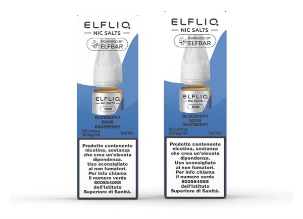 BLUEBERRY SOUR RASPBERRY NIC SALT 20MG - ELFLIQ