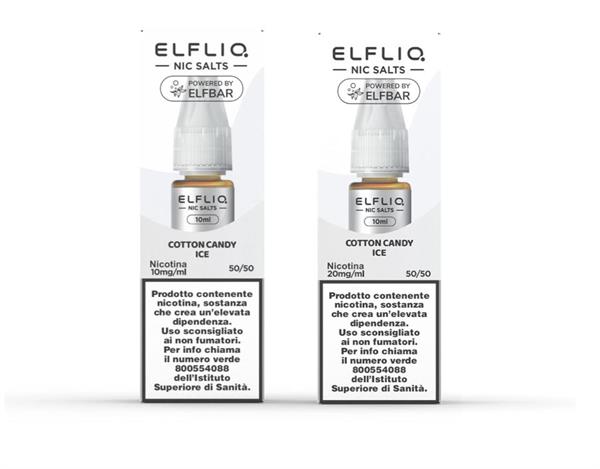 COTTON CANDY ICE NIC SALT 20MG - ELFLIQ