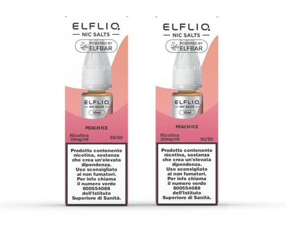 PEACH ICE NIC SALT 20MG - ELFLIQ