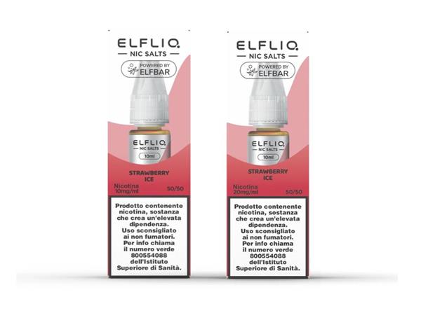 STRAWBERRY ICE NIC SALT 20MG - ELFLIQ