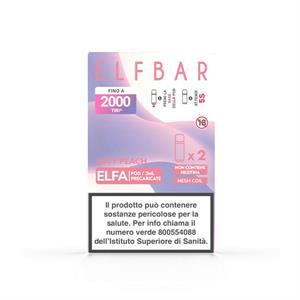 ELFA POD JUICY PEACH 0MG - ELFBAR