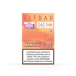 ELFA POD TROPICAL FRUIT 0MG - ELFBAR