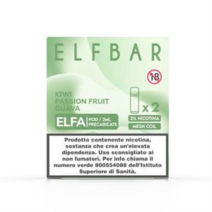 ELFA POD KIWI PASSION FRUIT GUAVA 20MG - ELFBAR