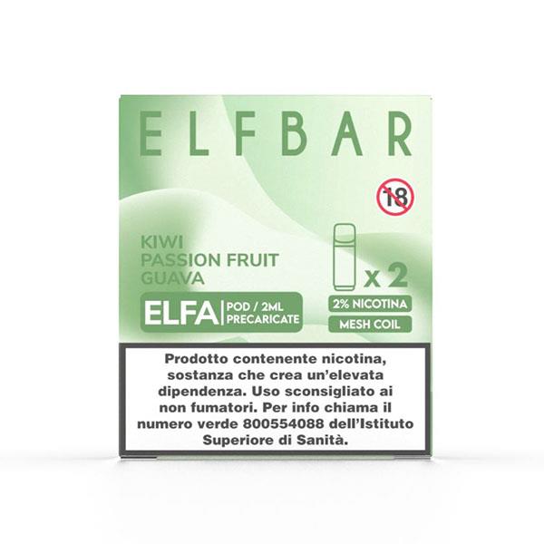 ELFA POD KIWI PASSION FRUIT GUAVA 20MG - ELFBAR