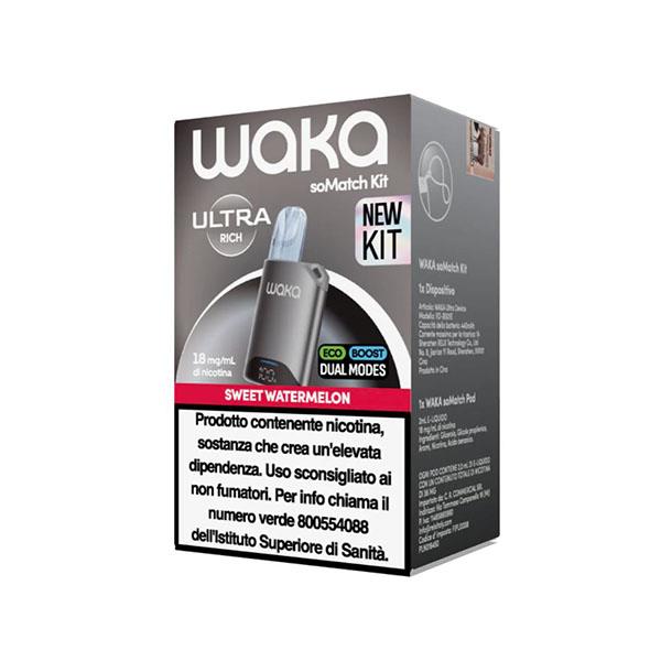 WAKA KIT ULTRA 1+1 GREY - SWEET WATERMELON 18MG