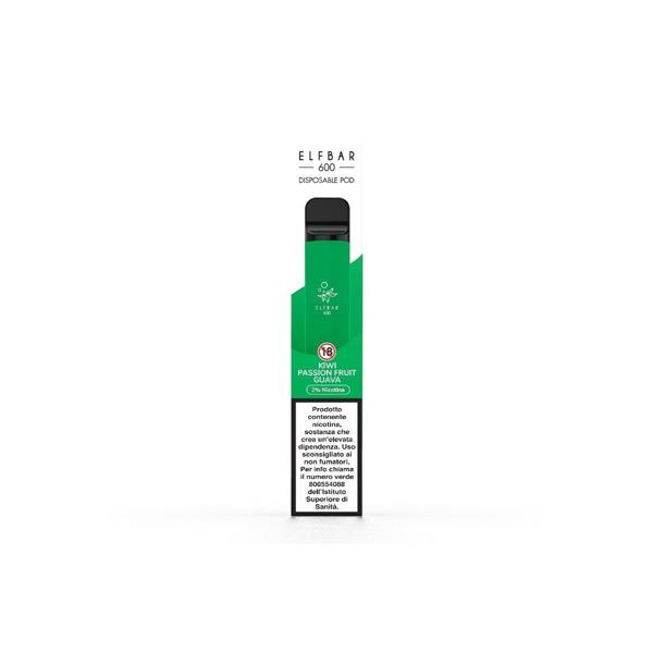 ELFBAR E600 KIWI PASSION FRUIT GUAVA 20MG