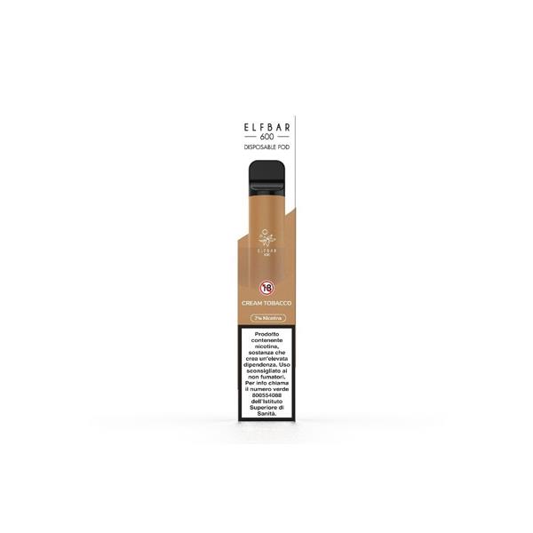 ELFBAR E600 CREAM TOBACCO 20MG